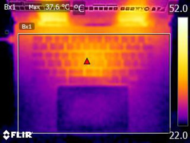 Apple MacBook Pro 16 (M3, 2023) Keyboard Temps Picture