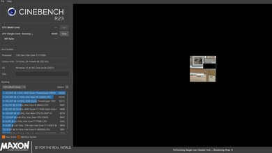 Dell XPS 15 (2023) Cinebench R23 Photo