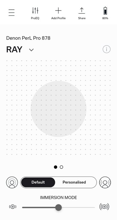 Denon PerL Pro True Wireless App Picture