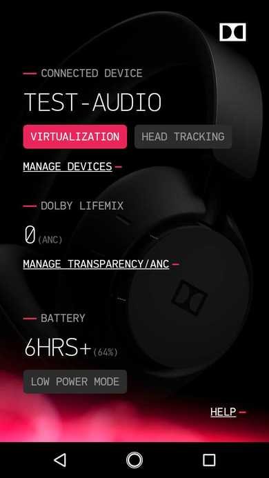 Dolby Dimension Wireless App Picture