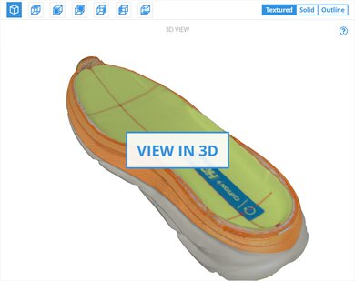 HOKA Clifton 9 3D Model Internal