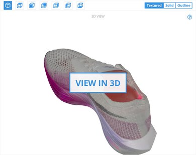 Nike Vaporfly 3 3D Model Full Shoe