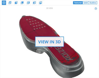 adidas Adizero Adios Pro 4 3D Model Internal