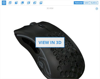 GLORIOUS Model D- Wireless 3D Model