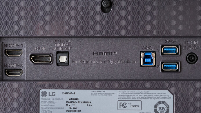 LG 27GS95QE-B Inputs 1