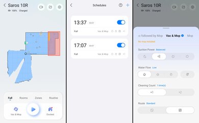 Roborock Saros 10R Companion App Screen Grabs