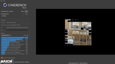 Dell Precision 3591 (2024) Cinebench R23 Photo