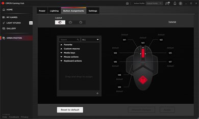 HP OMEN Photon Software settings screenshot