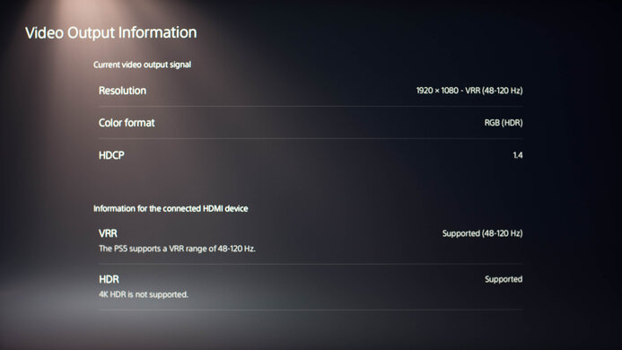 ASUS ROG Swift 360Hz PG259QN PS5 Compatibility Photo