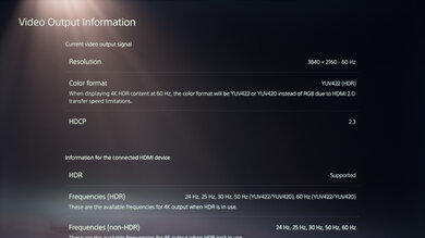 Hisense H6570G PS5 Screenshot