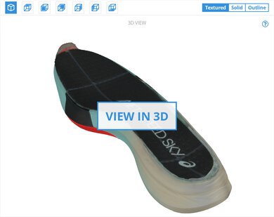 ASICS METASPEED SKY PARIS 3D Model Internal