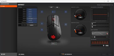 SteelSeries Rival 310 Software settings screenshot