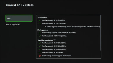 Sony A90J OLED Xbox Series X Screenshot