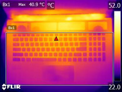 MSI WS76 (2021) Keyboard Temps Picture