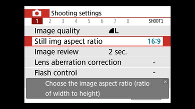 Canon EOS M50 Screen Menu Picture