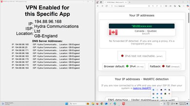 NordVPN VPN Enabled For App Screenshot