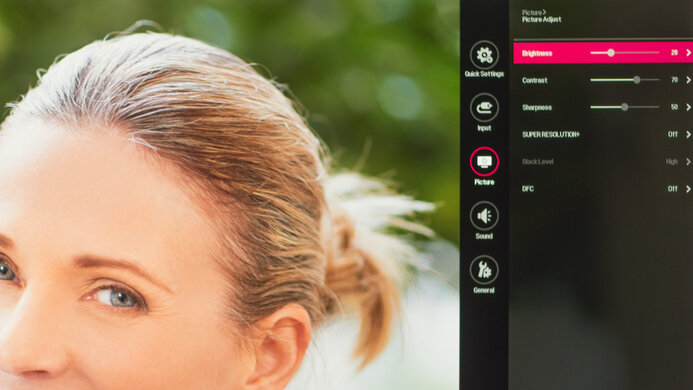 LG 35WN65C-B OSD Picture