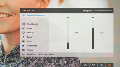 Dell P2417H OSD picture