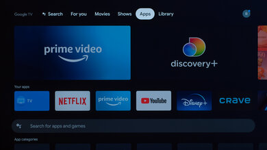 Sony A90K OLED Apps Picture