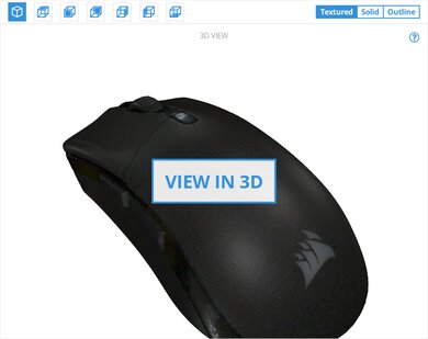 Corsair SABRE RGB PRO WIRELESS 3D Model