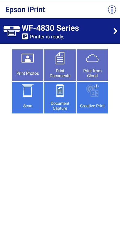 Epson WorkForce Pro WF-4830 App Printscreen