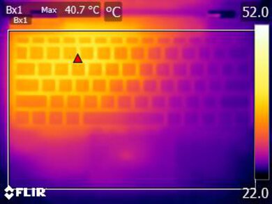 HP Pavilion x360 11 (2021) Keyboard Temps Picture