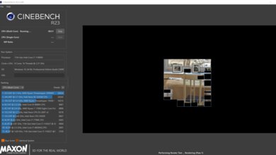 Lenovo ThinkPad P15 Gen 2 (2021) Cinebench R23 Photo