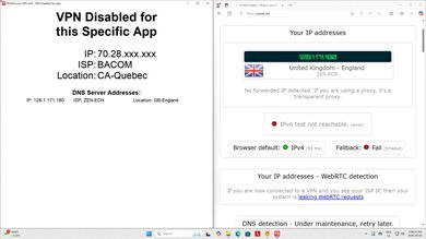 TunnelBear VPN Disabled For App Screenshot