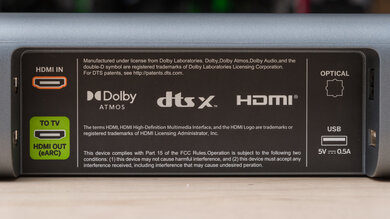 Vizio M Series M215aw-K6 Physical inputs bar photo 2