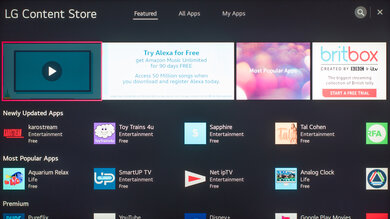 LG NANO99 8k 2020 Apps Picture