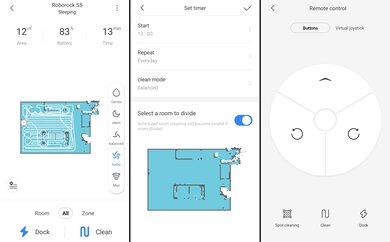 Roborock S5 Companion App Screen Grabs