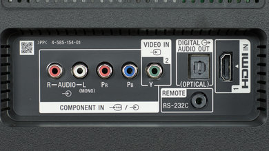 Sony X750D Rear Inputs Picture