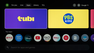 TCL NXTFRAME QLED Apps Picture