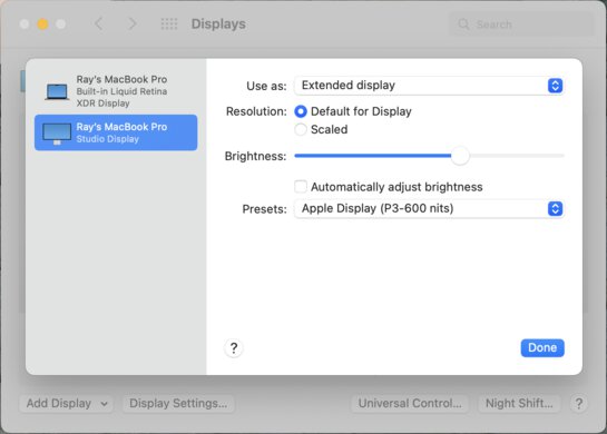 Apple Studio Display macOS Screenshot