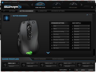 ROCCAT Kone Pure Ultra Software settings screenshot