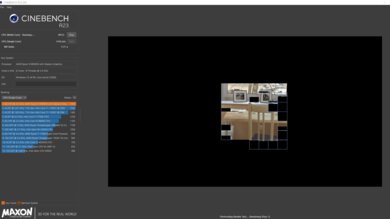Razer Blade 14 (2022) Cinebench R23 Photo
