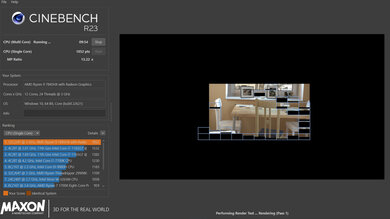 Dell Alienware m16 R1 (2023) Cinebench R23 Photo