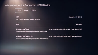 Samsung QN85D/QN85DD QLED PS5 Screenshot