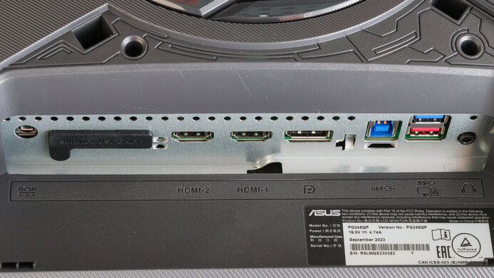 ASUS ROG Swift Pro PG248QP Inputs 1