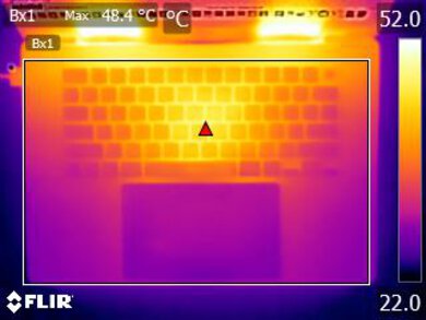 Apple MacBook Pro 16 (2024) Keyboard Temps Picture