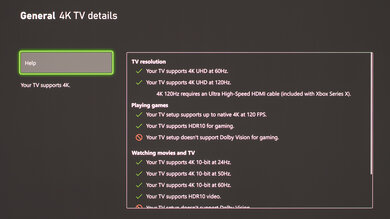 Samsung S95B OLED Xbox Series X Screenshot