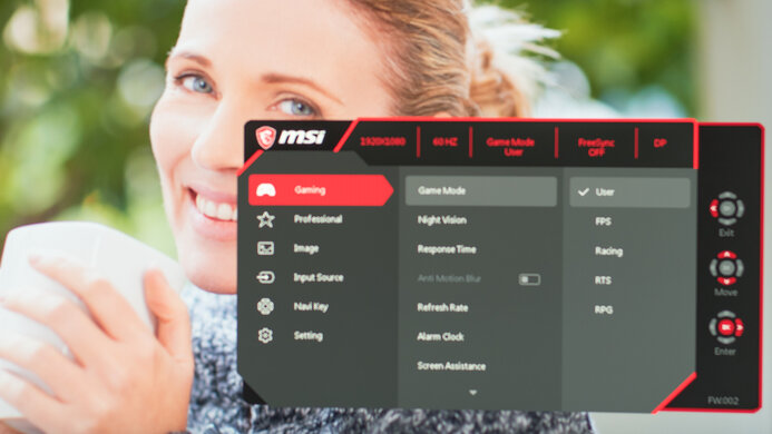 MSI Optix G27C5 OSD Picture