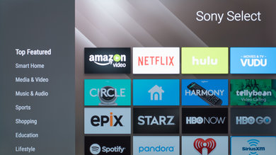 Sony A8F OLED Apps Picture