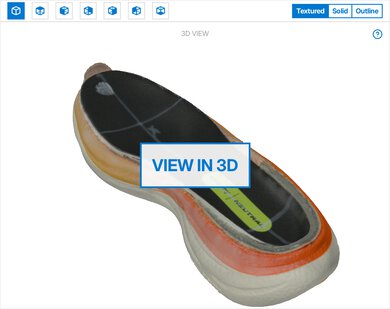 Saucony Ride 19 3D Model Internal