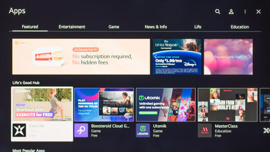 LG QNED80 2023 Apps Picture
