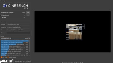 LG gram 14 (2023) Cinebench R23 Photo