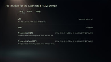 Hisense 98QD5QG PS5 Screenshot
