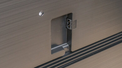 Samsung QN85B QLED Rear Inputs Picture