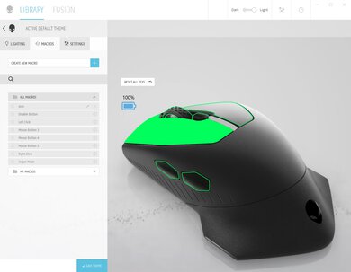 Dell Alienware AW310M Software settings screenshot