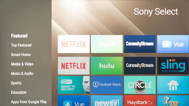 Sony Z9F Apps Picture